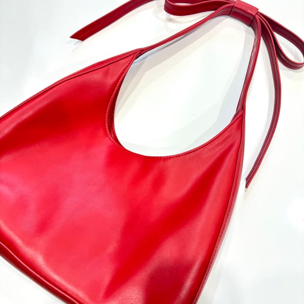 (새상품) 알키알카 리본백 레드 