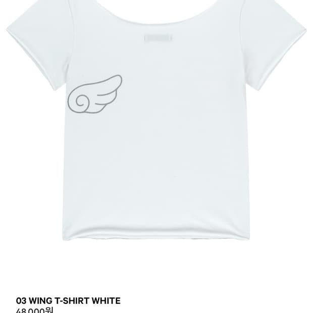 coyeio 코이세이오 03 WING T-SHIRT WHITE