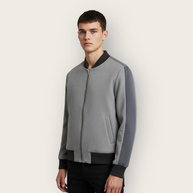 95/ 시스템옴므 투톤 스웨이드 블랜딩 집업