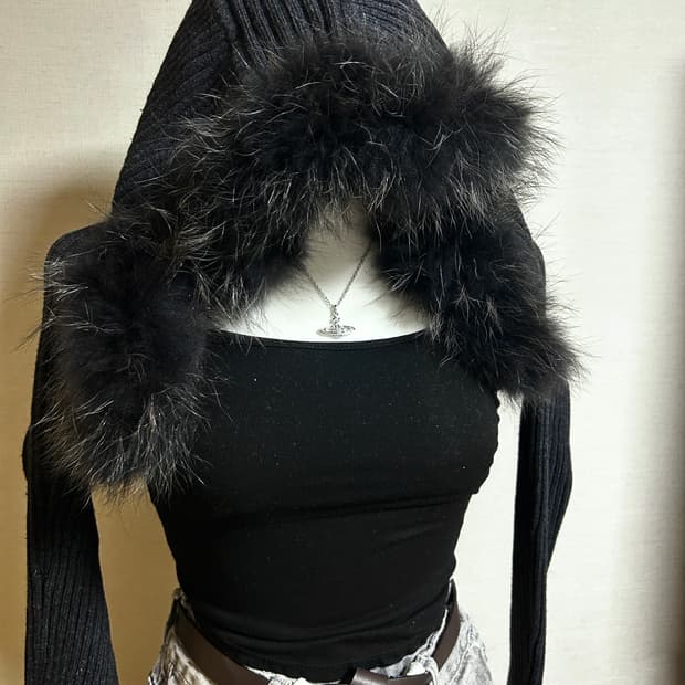[버버리]Burberry Fur Bolero (크롭 볼레로)