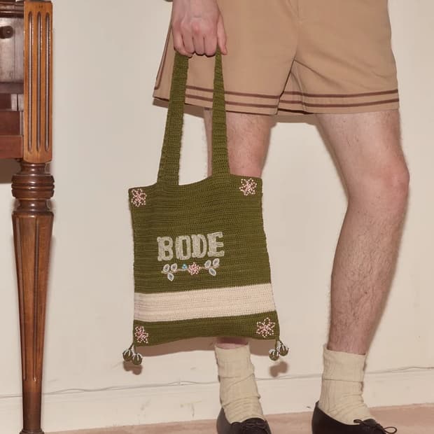보디 BODE Marsh 크로셰 토트백/그린