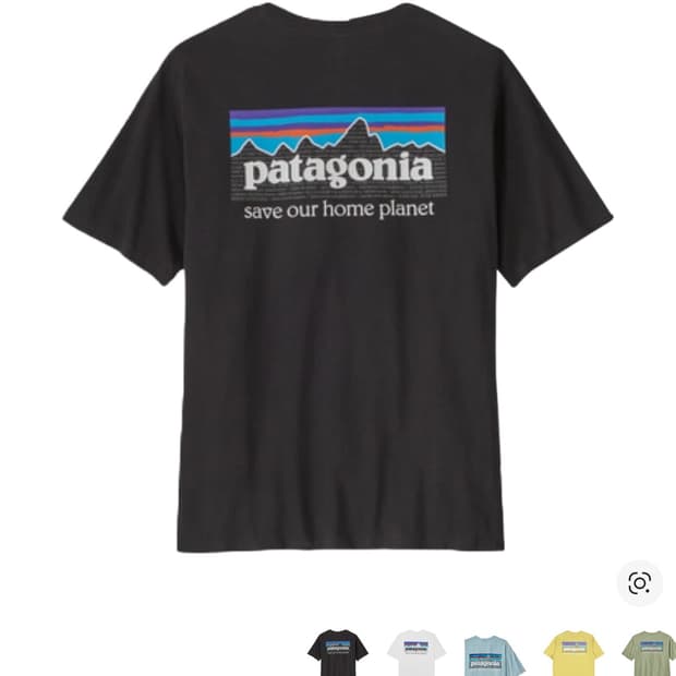 파타고니아 P-6 티셔츠 M 잉크 블랙