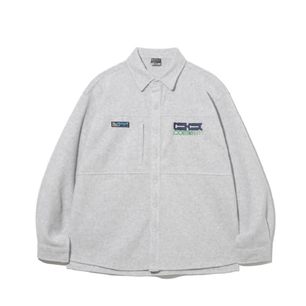 테켓 TKT 플리스 셔츠-멜란지 그레이