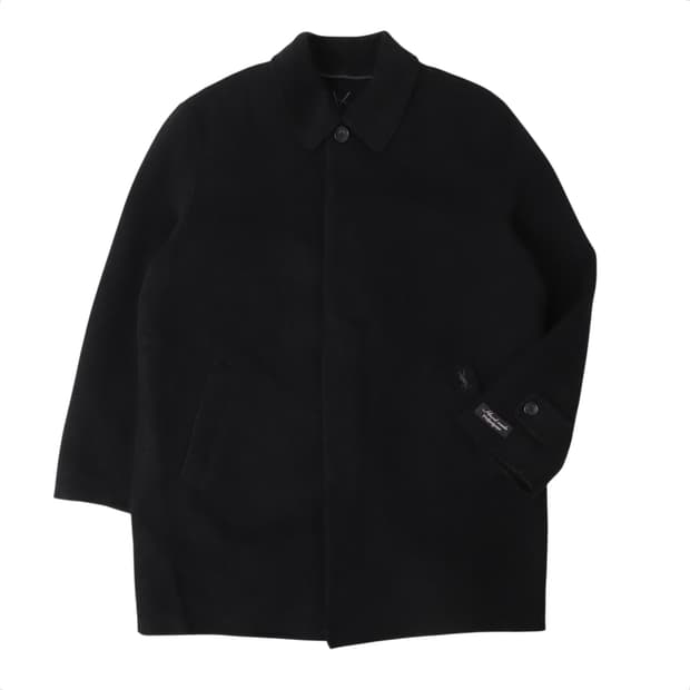 입생로랑 핸드메이드 ysl로고 울 하프 코트