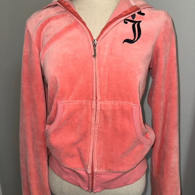 쥬시꾸뛰르 핑크벨벳 후드집업 갸루템 M