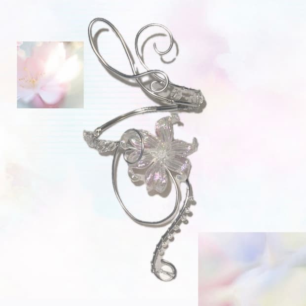 ꧁Glass Shard Lily Bangle꧂ 뱅글 팔찌 백합