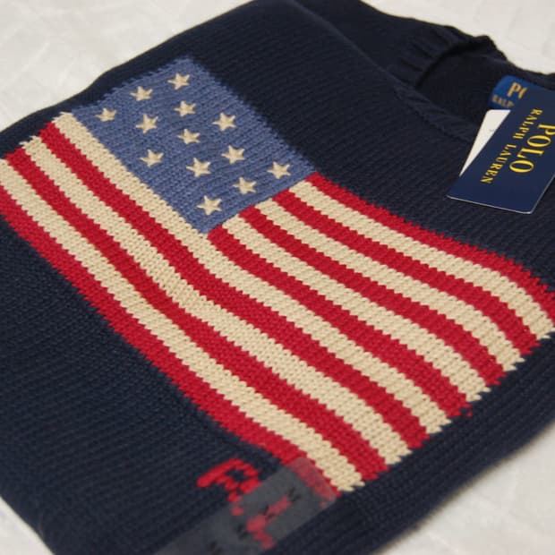 폴로랄프로렌 아이코닉 성조기 니트