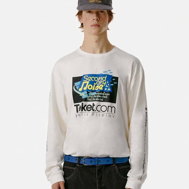 테켓 Secondary Noise L/S Tee White 롱슬리브