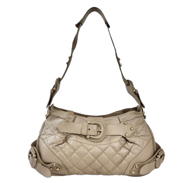 정품 버버리 퀼팅 가죽 숄더백