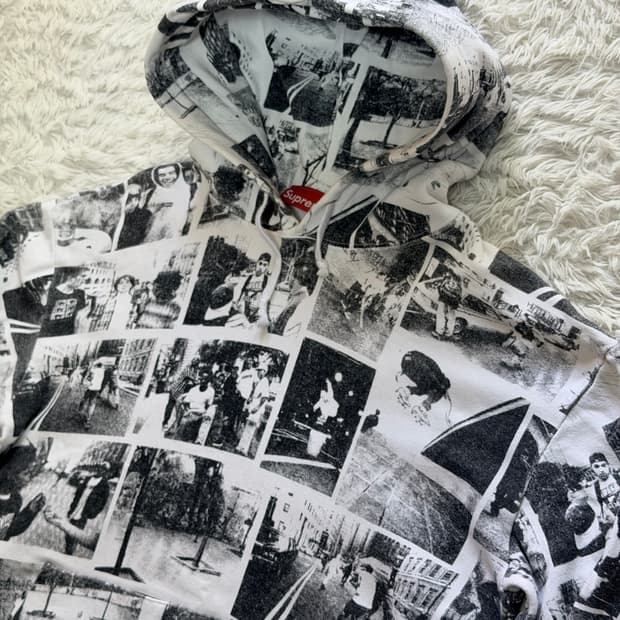 슈프림 x 대쉬 스노우(Dash Snow) 올오버 프린트 후드티