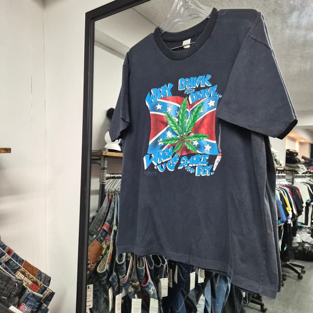 90s BIG JOHN'S BIKER HEAVEN 빈티지 반팔 티셔츠