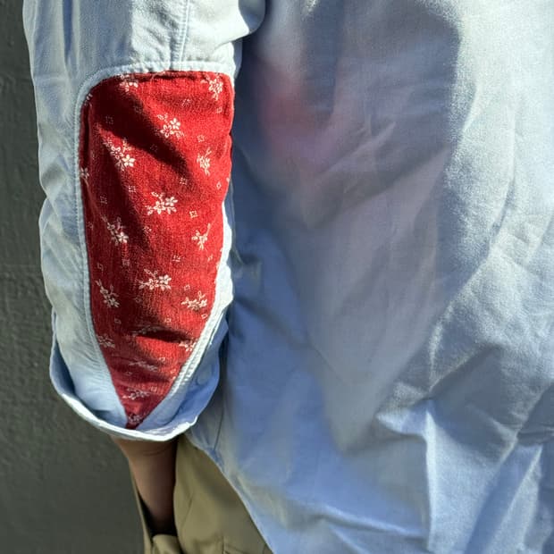 비즈빔 엘보우 패치 셔츠