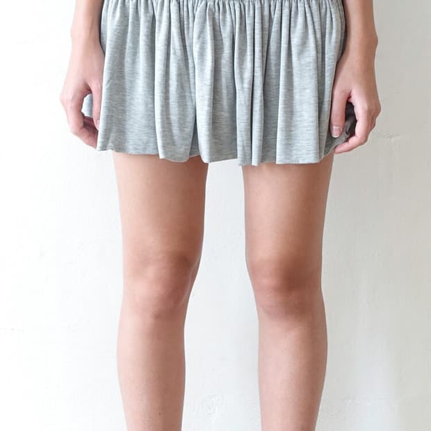 yuzu skirt (melange grey)