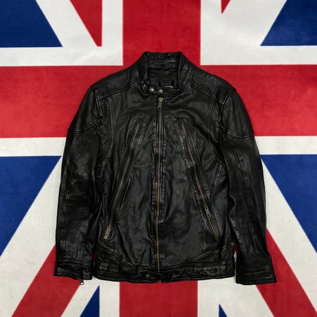 빈티지 리얼레더 자켓 46 실측 S 