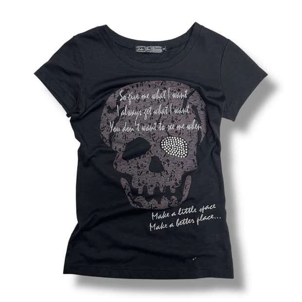 skull printed top