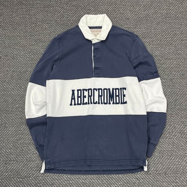 아베크롬비 로고 패치 럭비 티셔츠 v0330