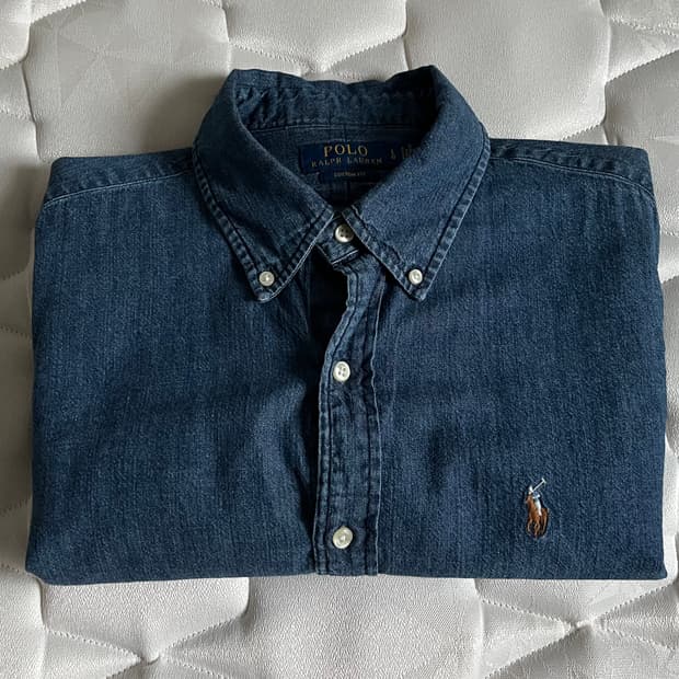 Polo custom fit denim shirts