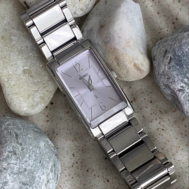Seiko 세이코 lk 루키아 스퀘어 쿼츠 퍼플