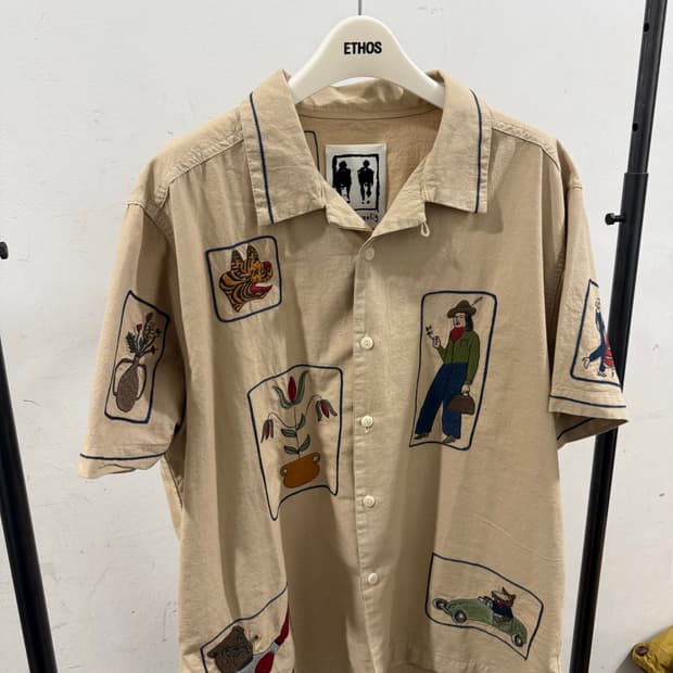 사무엘 젤리그 반팔 자수셔츠 1size (체감 L)