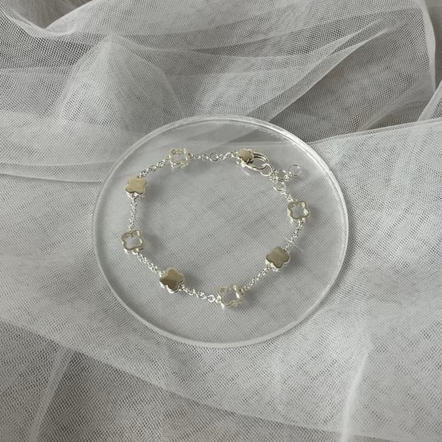 925silver 클로버 팔찌