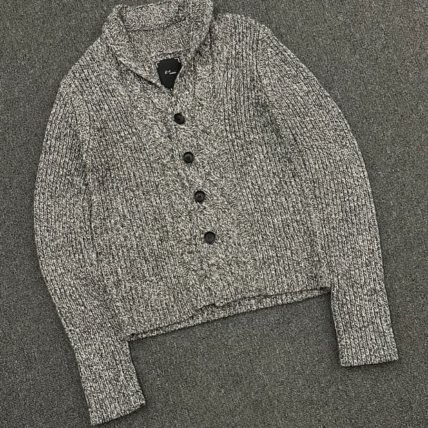 L)L.B-works 빈티지 여성 숄 카라 니트 가디건