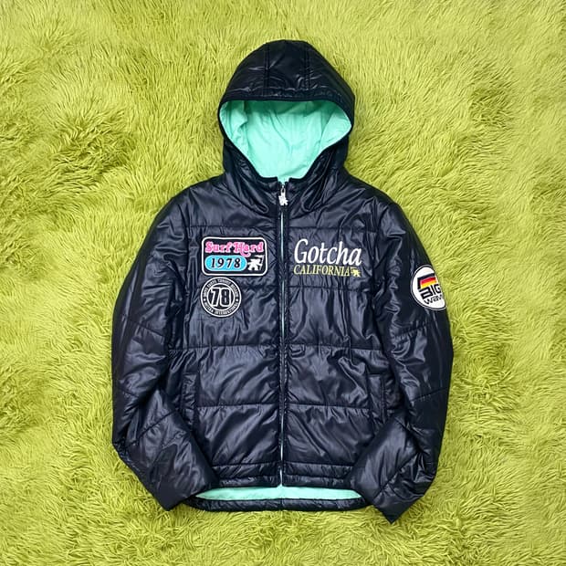 GOTCHA 후드 푸퍼 자켓