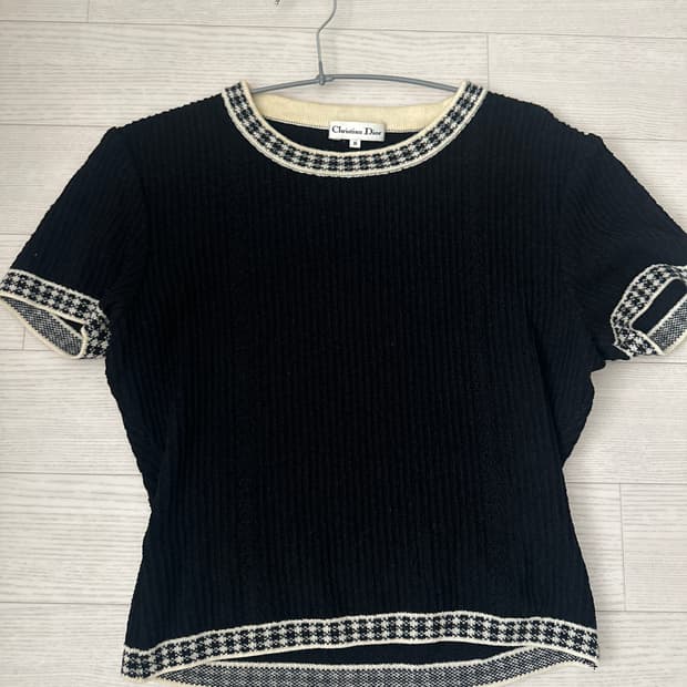 빈티지 디올 반팔 니트