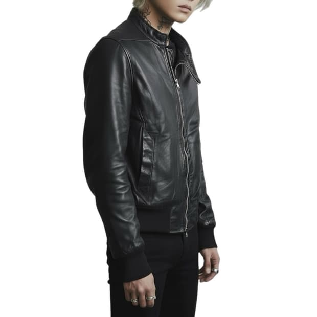 ( 다크괴물 ) 릭오웬스 몰리노 램스킨 자켓