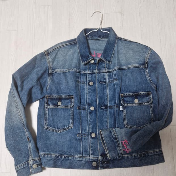 gu 킴존스 콜라보 타입1 데님 청자켓