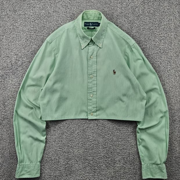 폴로랄프로렌 셔츠 크롭 커스텀 ( S 추정 ) / 11716