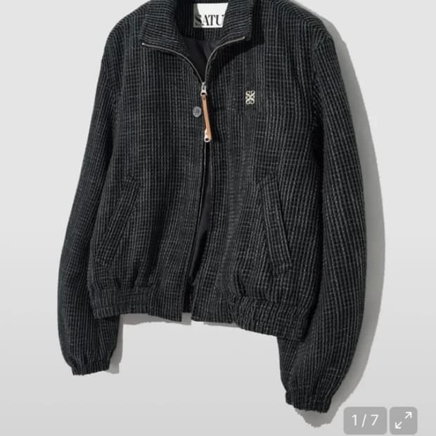 세터 트위드 집업 L