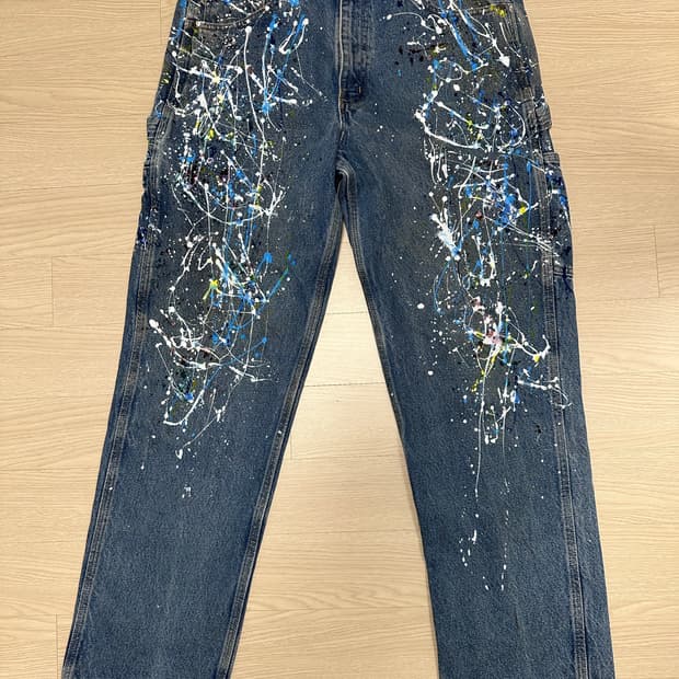 칼하트 페인팅 청바지 33x32