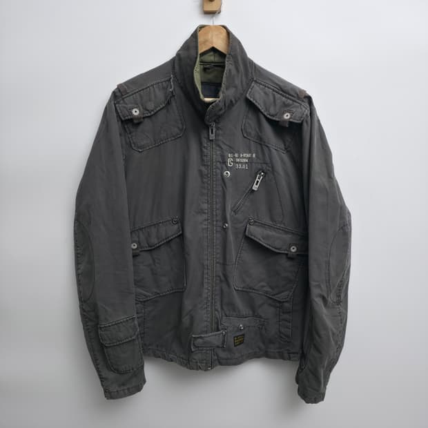 [XL] G-STAR RAW 지스타로우 바이커 코튼 자켓