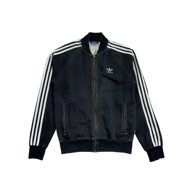 아디다스 데님 져지 자켓