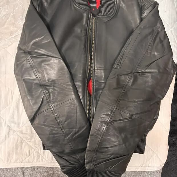 vlone 2017 leather bomber