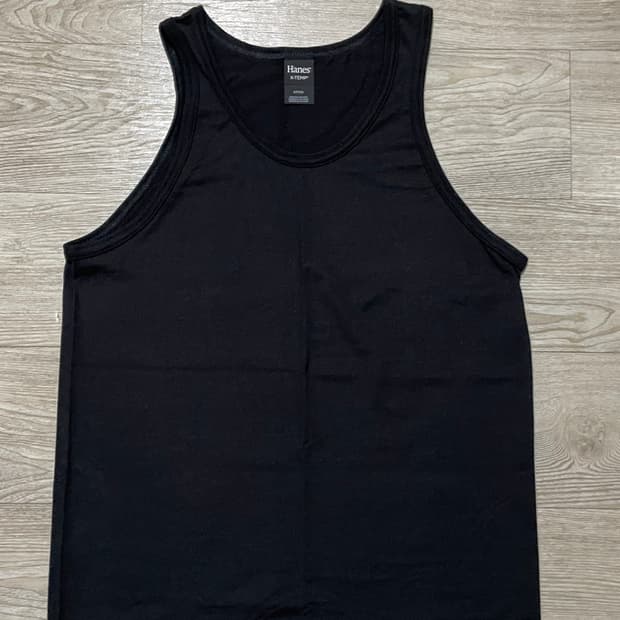 [S] Hanes 헤인즈 나시 검정 블랙 2장