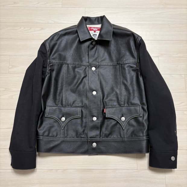 준야와타나베 리바이스 코팅 트러커 자켓 L