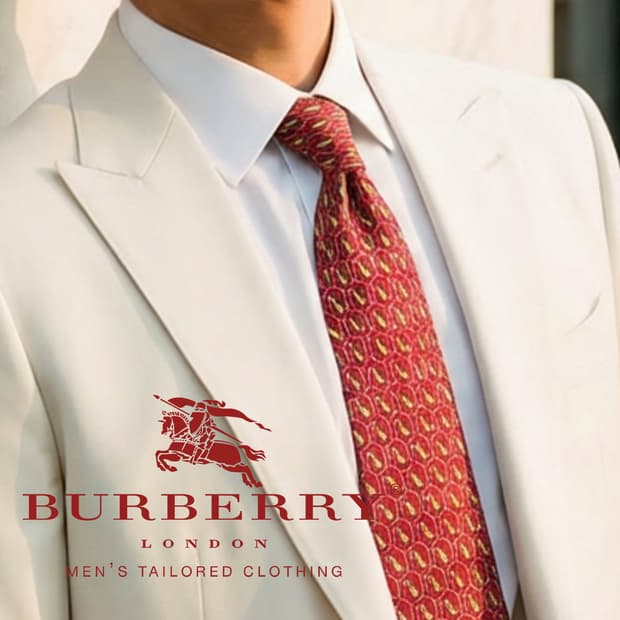 버버리 진핑크 강아지 모티브 넥타이 9.5cm A+~A등급 K2554
