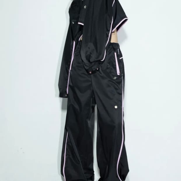 김미더영 G_BIAS LINE PANTS / BLACK