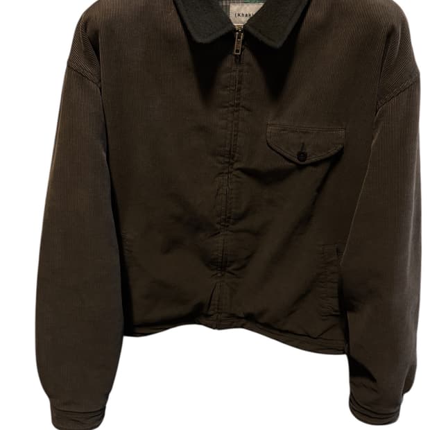 카키스 코듀로이 스윙자켓 다크올리브