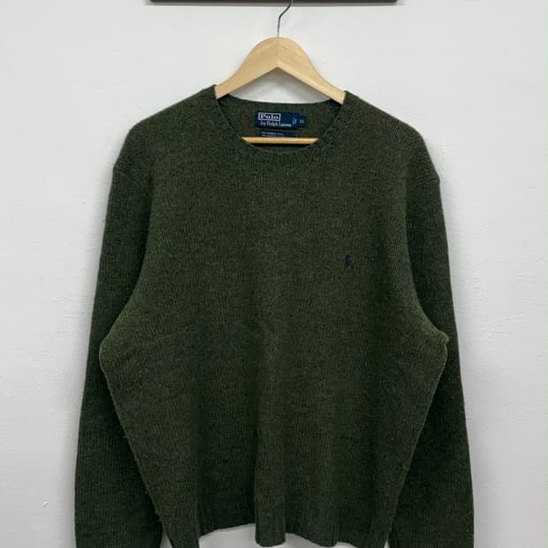 [XL] 폴로 랄프로렌 딮카키 앙고라 울 니트 스웨터
