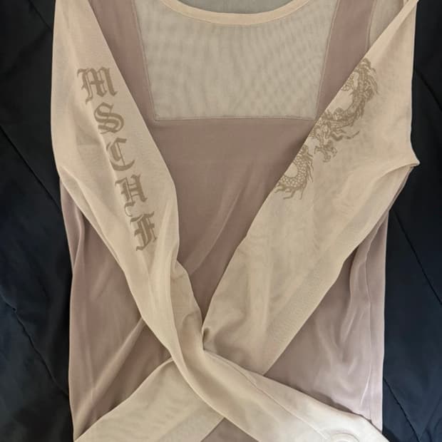 MSCHF 메쉬 시스루 긴팔 티셔츠