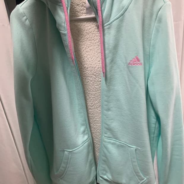 아디다스 민트 후드집업