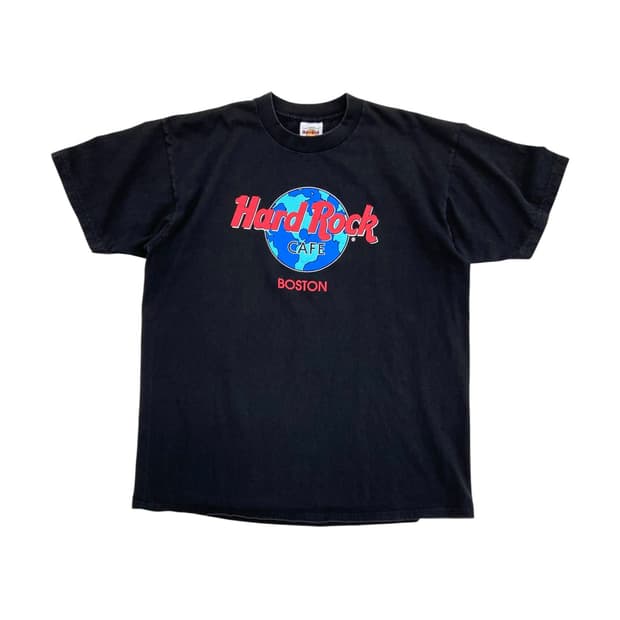 90's 하드락 보스턴 반팔티셔츠