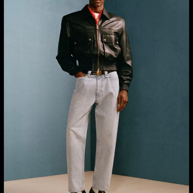 자라 윌리차바리아 레더 크롭 자켓 L