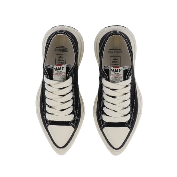 메종 미하라 야스히로 유카 YUCCA OG 솔 캔버스 로우 스니커즈 블랙