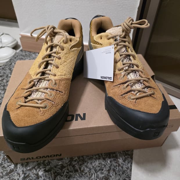 살로몬 X-Alp 스웨이드 브론즈 브라운 우드 쓰러쉬