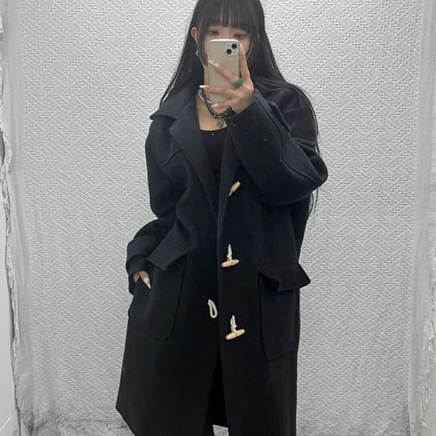 파르티멘토 캐주얼 빈티지 떡볶이 더플 코트 M C09409