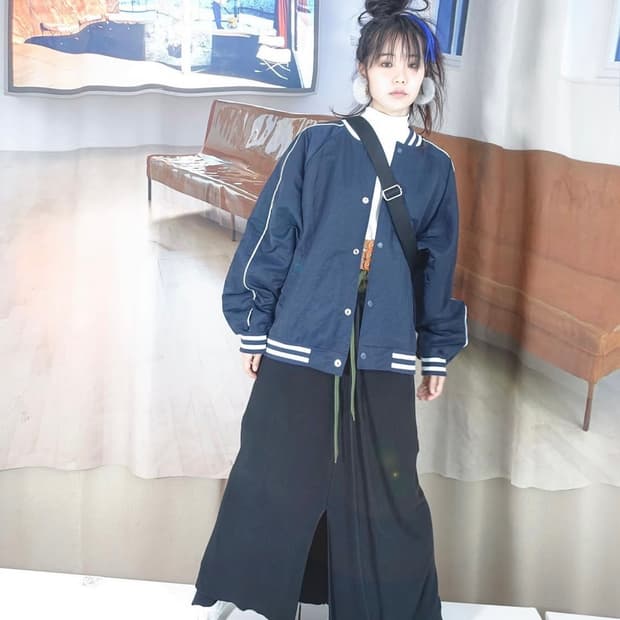 샵페어리 knit maxi skirt