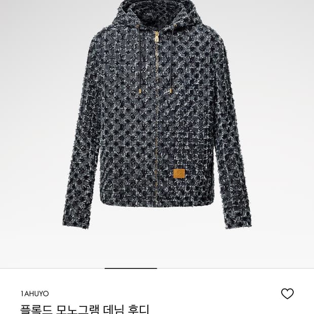 루이비통 플록드 모노그램 데님 세트